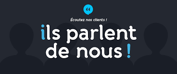 Témoignages de clients satisfaits.